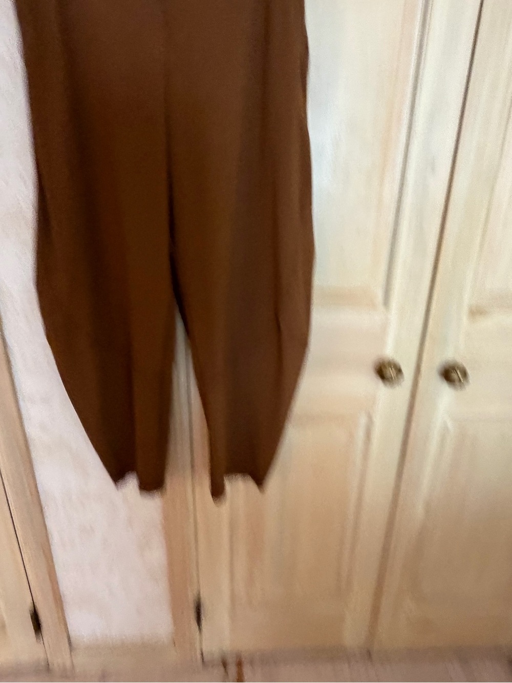 Ruti - Effortless Wide-Leg Trousers in Chestnut Brown - Picture 2 of 3
